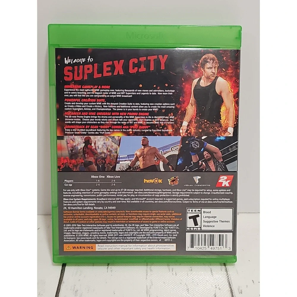 WWE 2K17 For Xbox One - Microsoft Xbox One